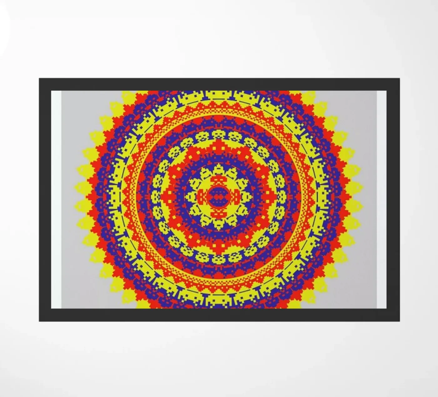 Space Invader Mandala zerbino da Olivier Marchand