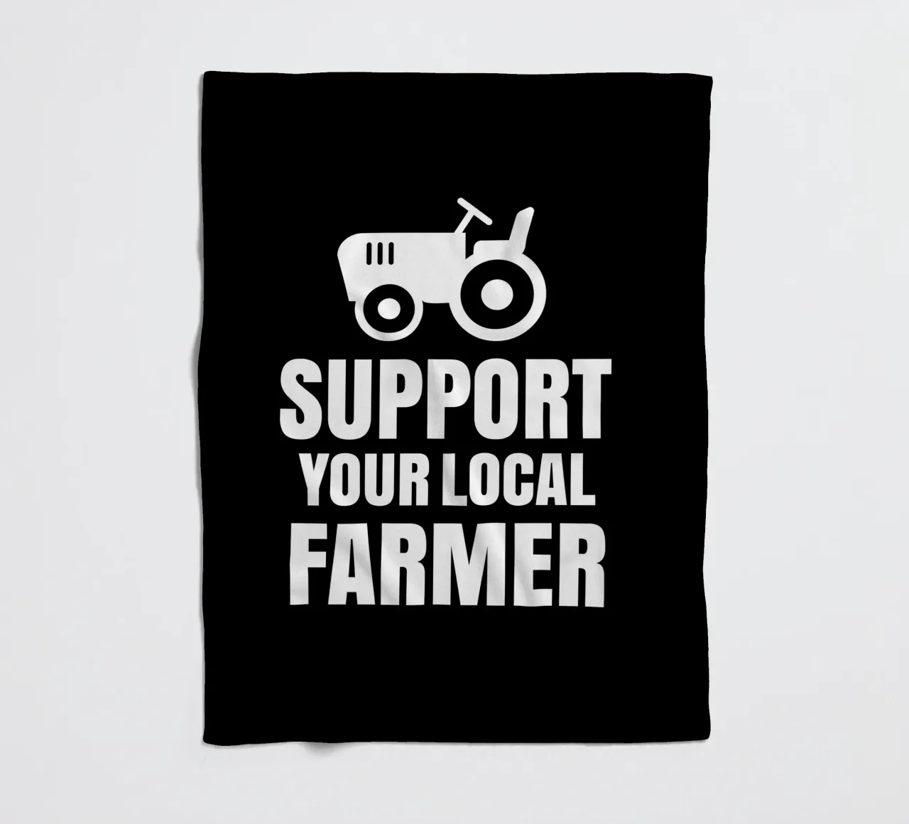 Support your local farmer fleece blanket by mygreenvalue