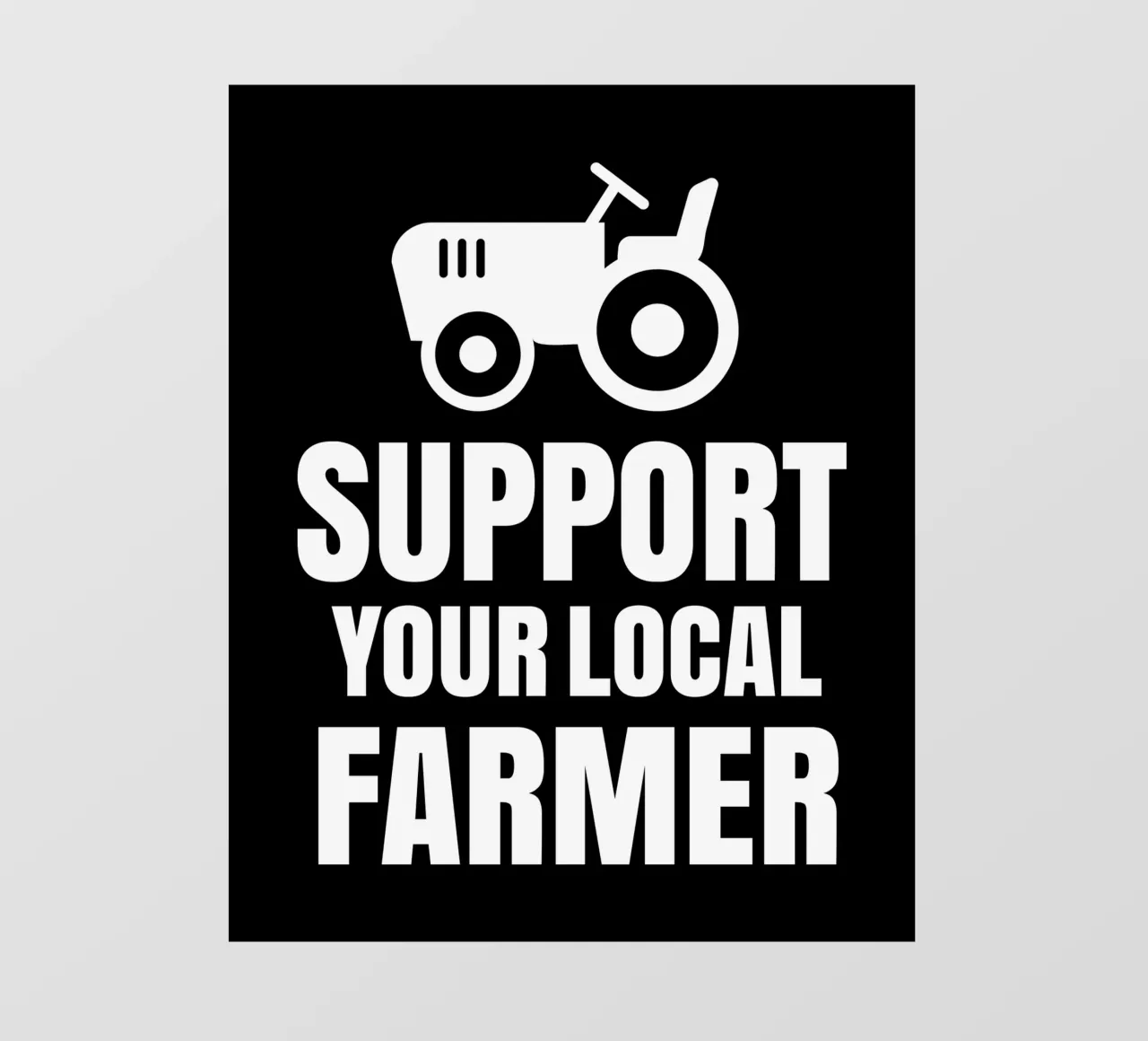 Support your local farmer pellicola backlit da mygreenvalue