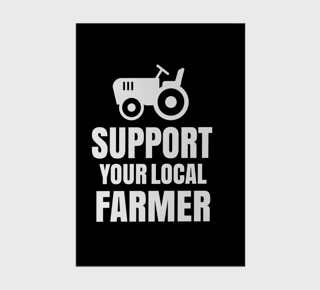 Support your local farmer notebook by mygreenvalue