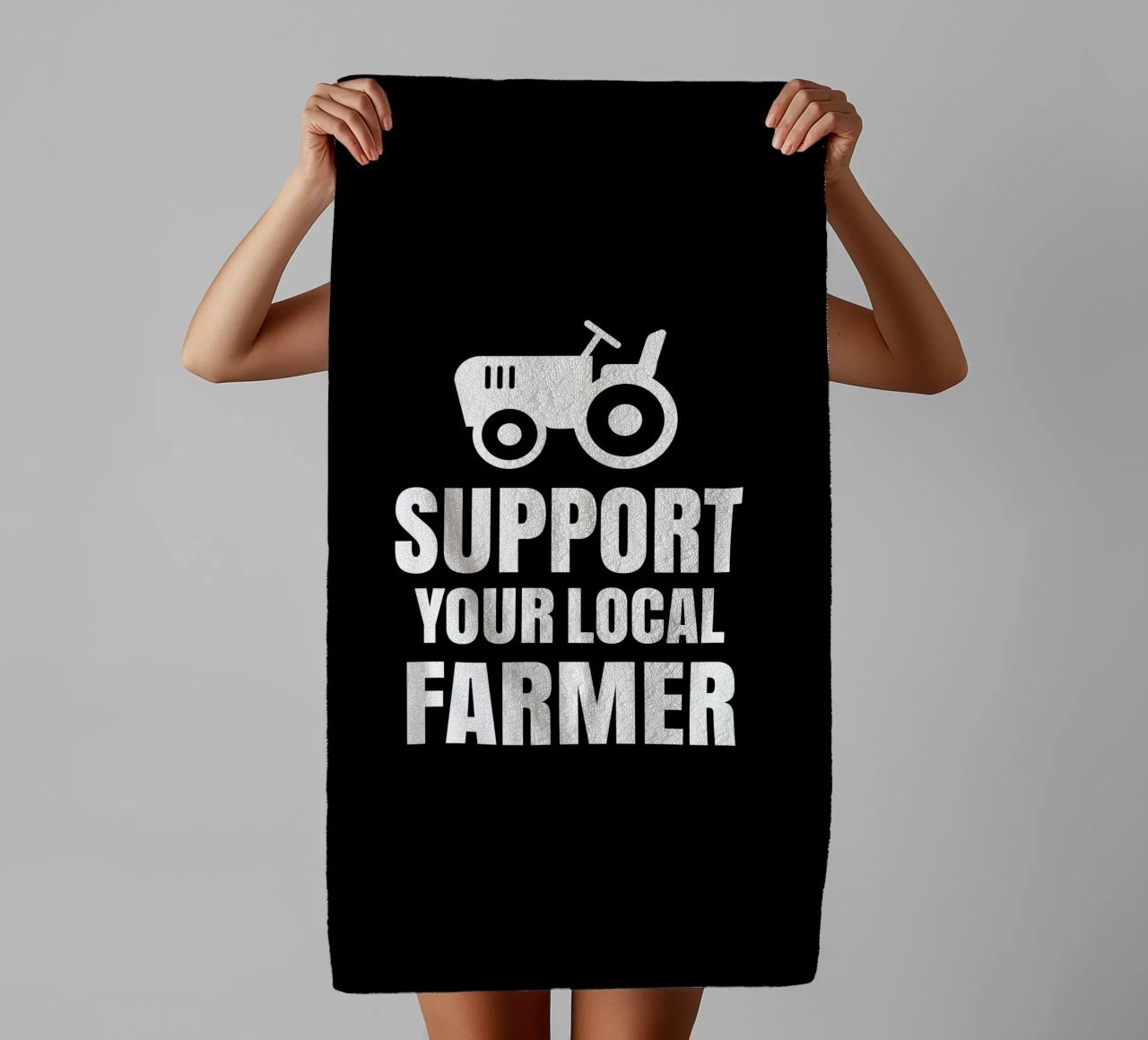 Support your local farmer asciugamano da bagno da mygreenvalue