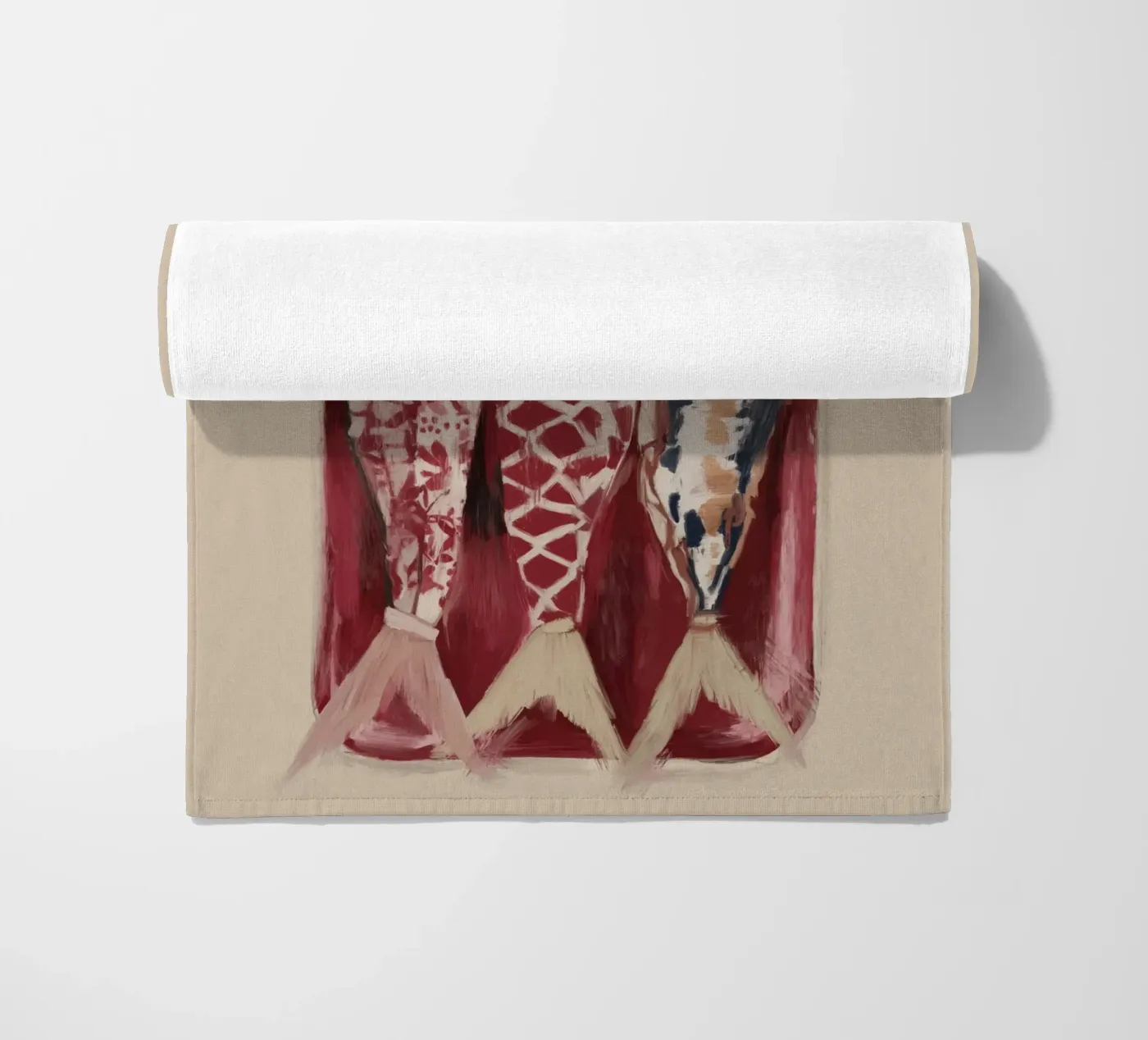 Trio di pesci decorati telo mare da ThingDesign