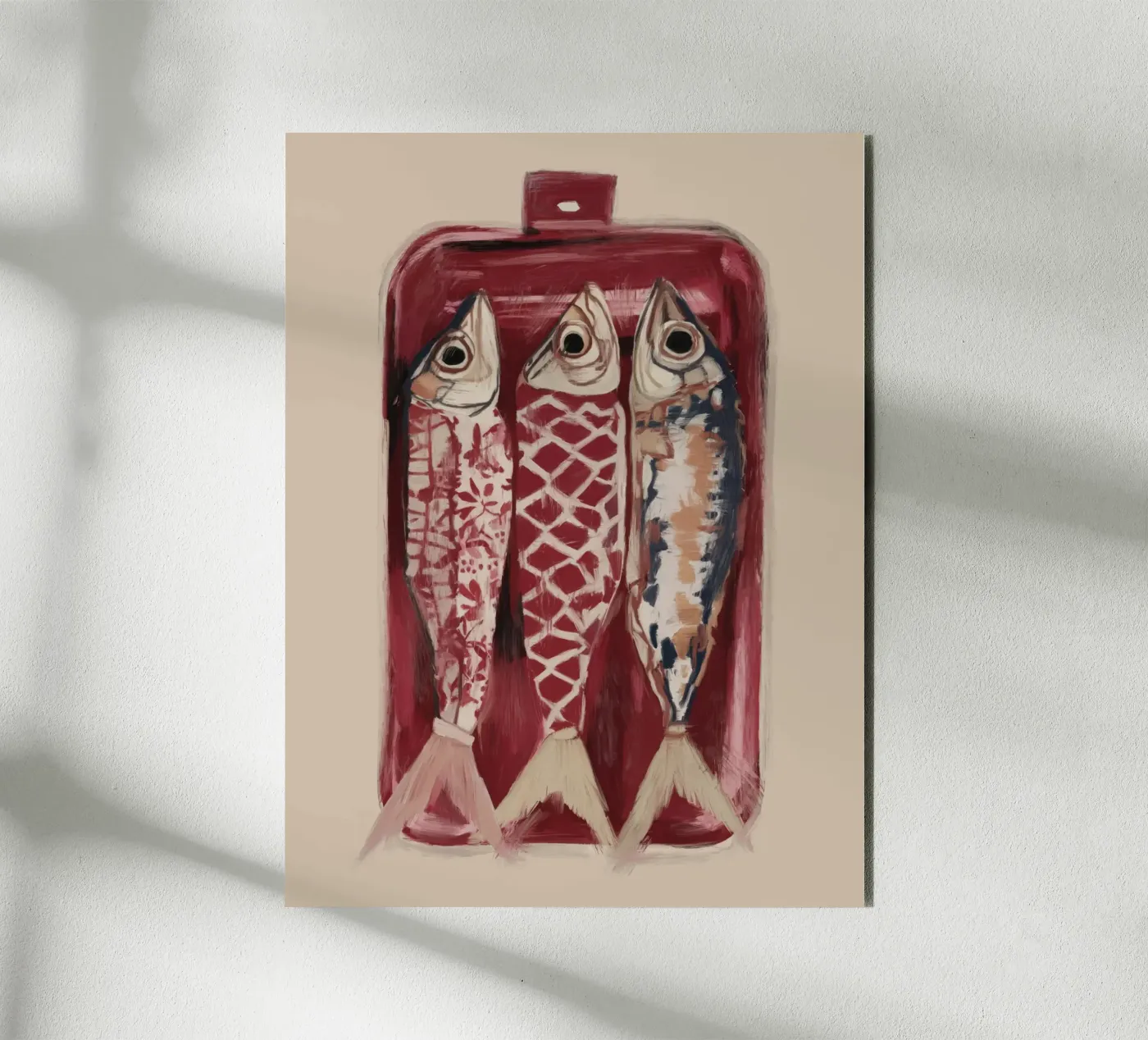Trio di pesci decorati pannello forex da ThingDesign