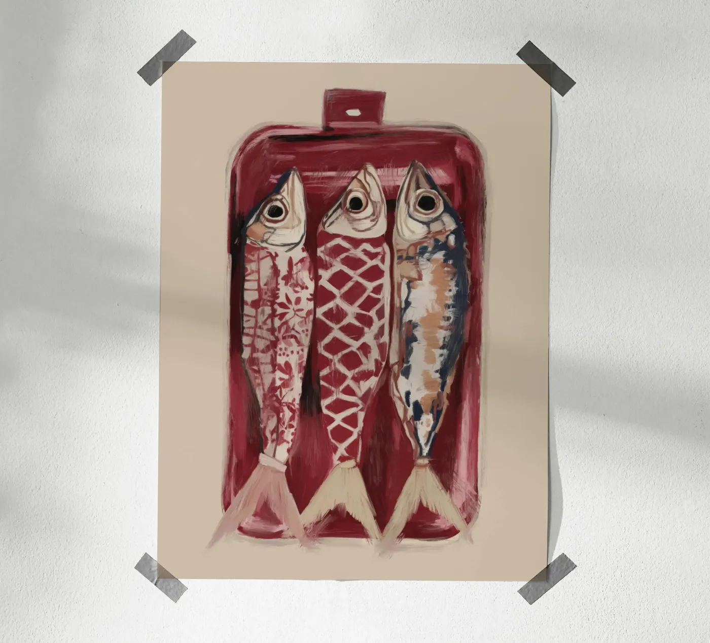 Patterned Fish Trio poster by ThingDesign