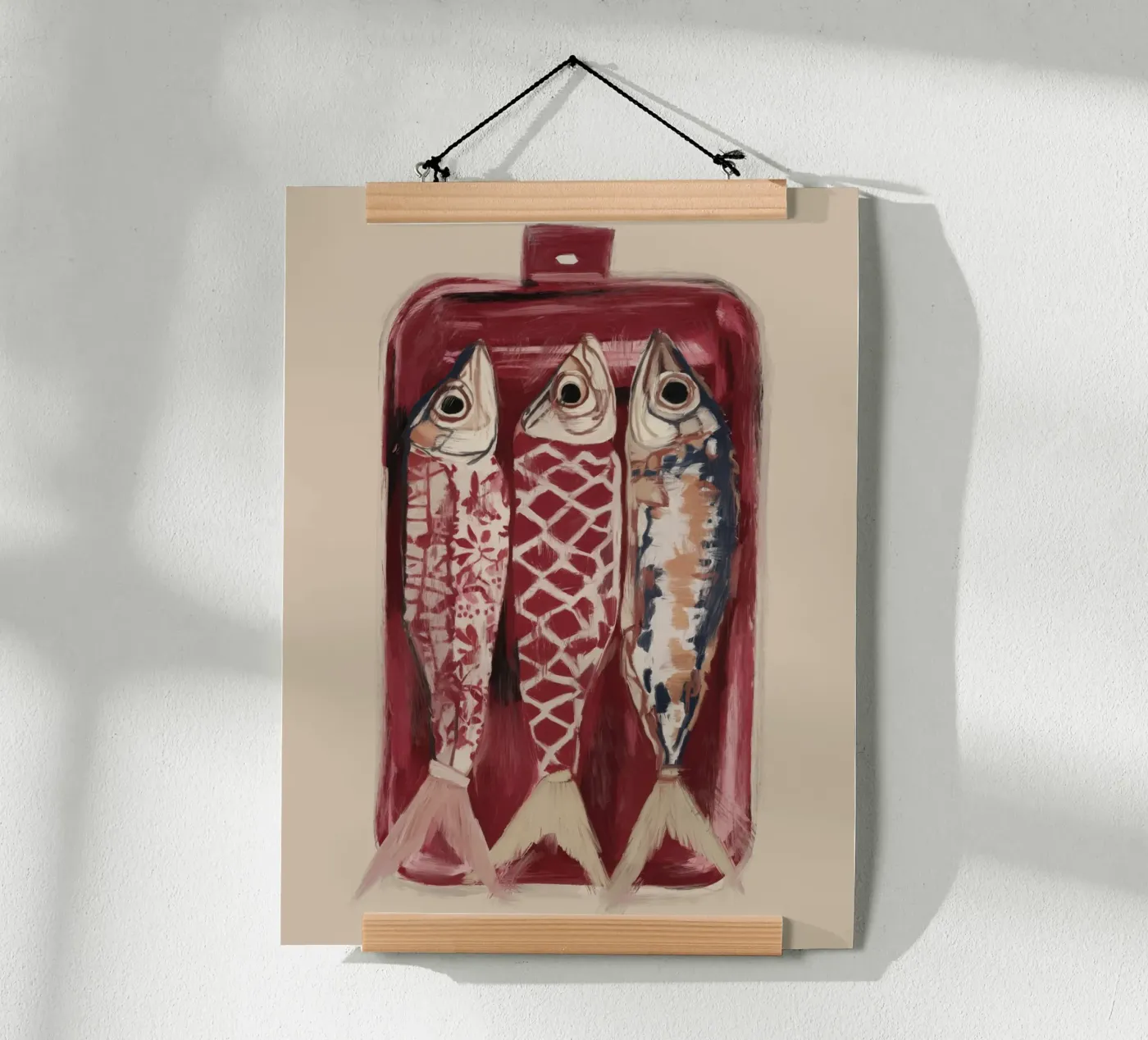 Patterned Fish Trio poster by ThingDesign