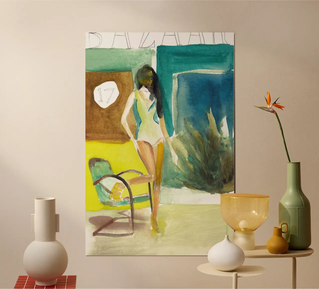 17 Bazaar poster con telaio in plastica da Victoria Verbaan