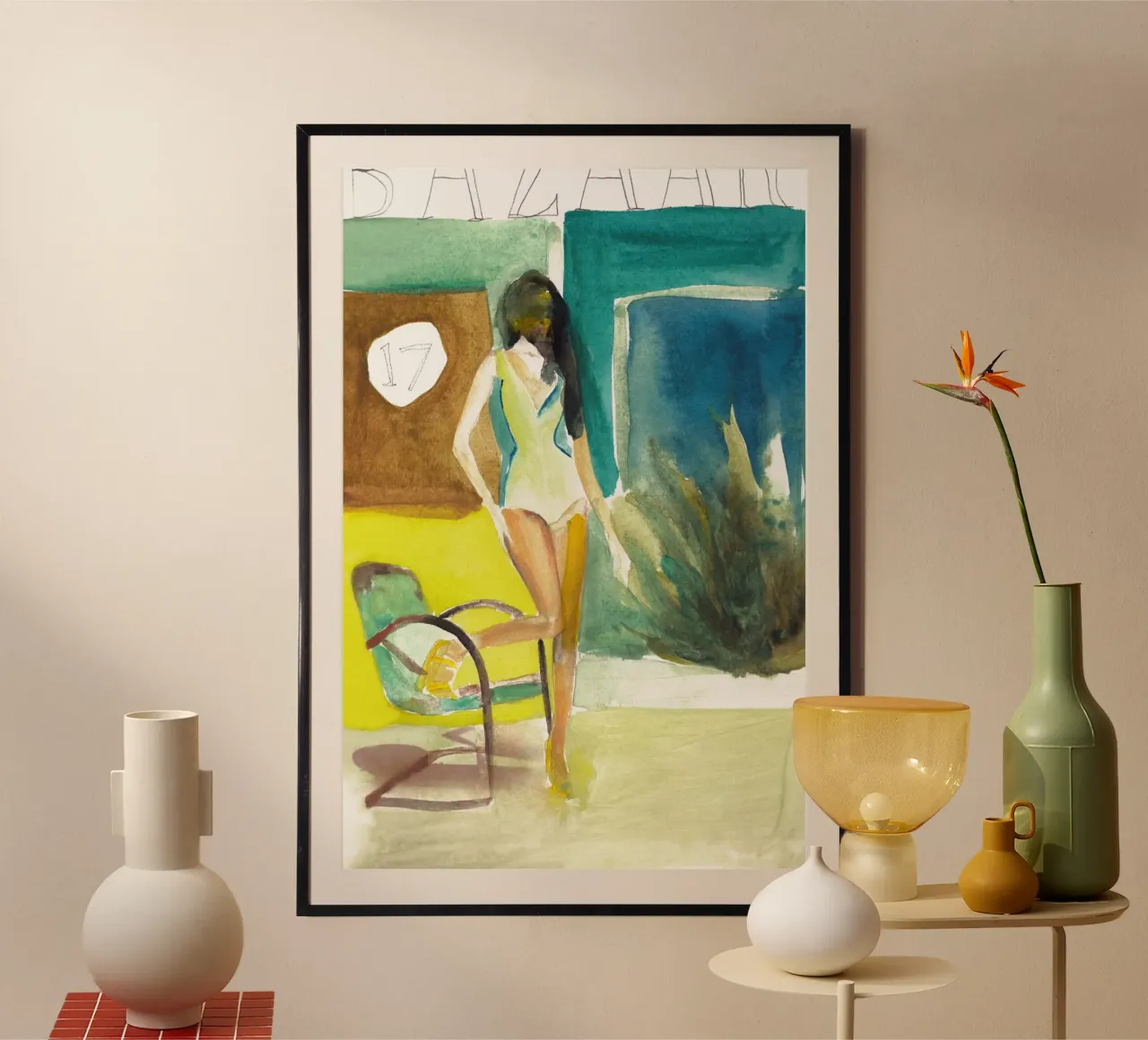 17 Bazaar poster con telaio in plastica da Victoria Verbaan