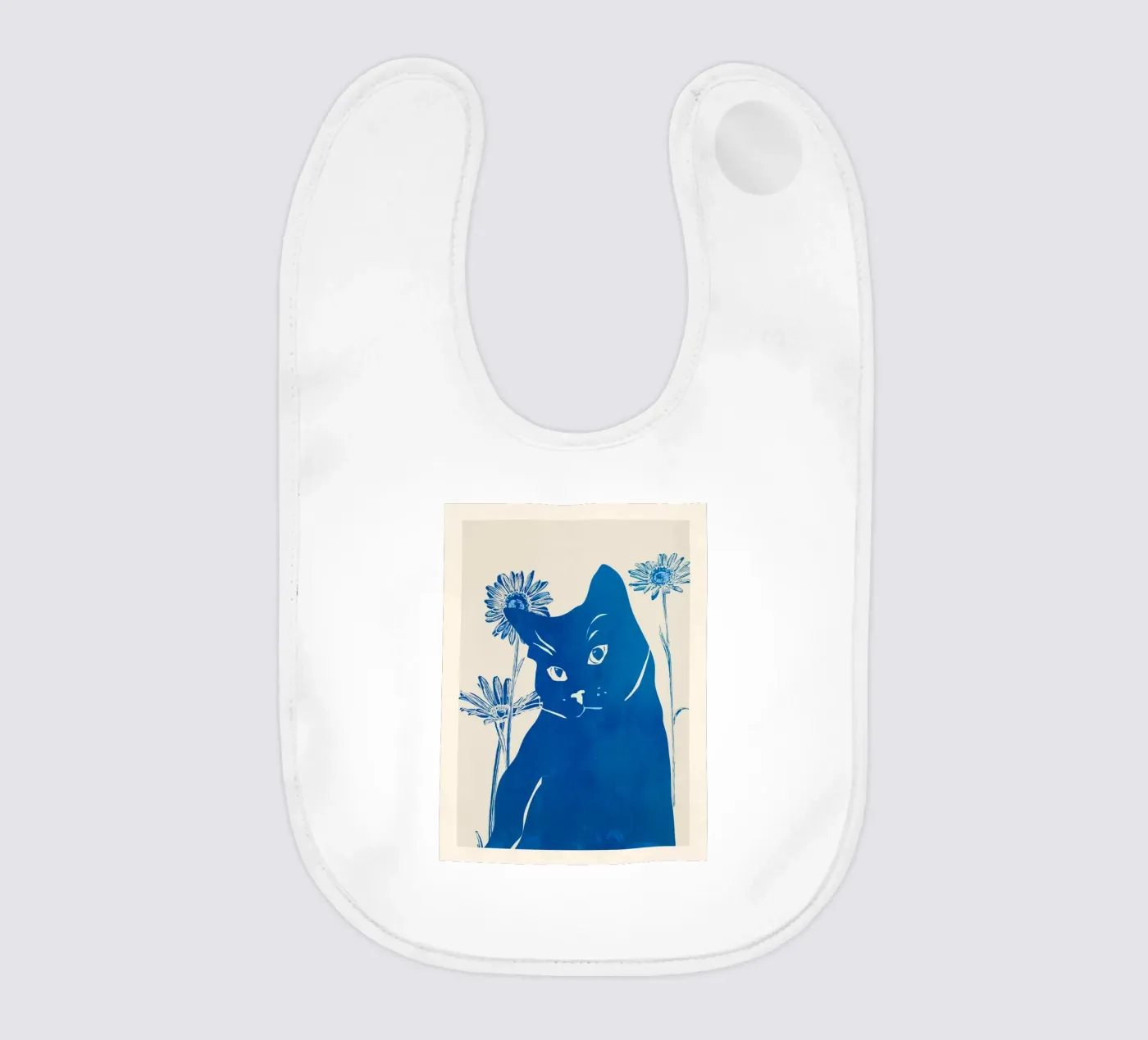 Blue Cat Babylätzchen von ThingDesign