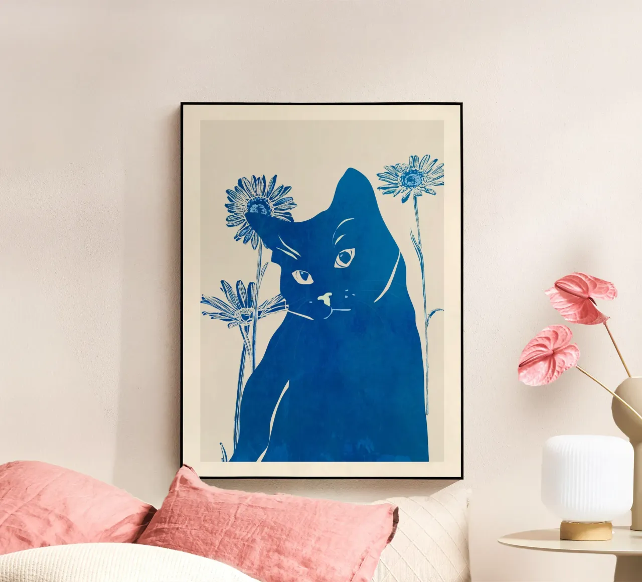 Gatto blu plexiglass da ThingDesign