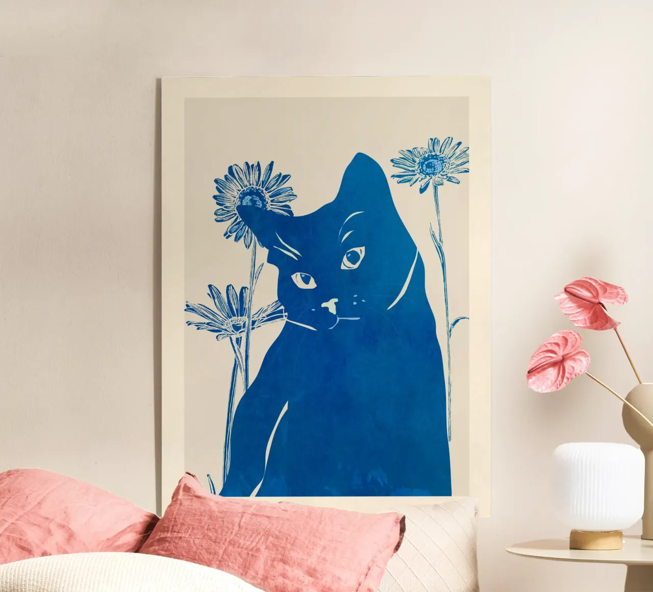 Gatto blu plexiglass da ThingDesign