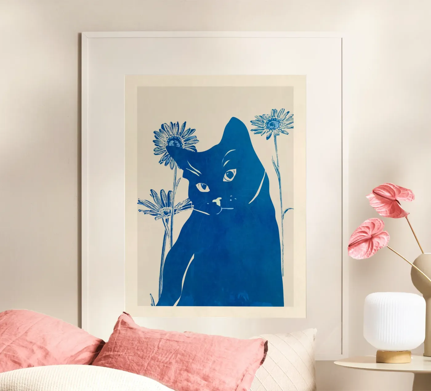Chat bleu poster de ThingDesign