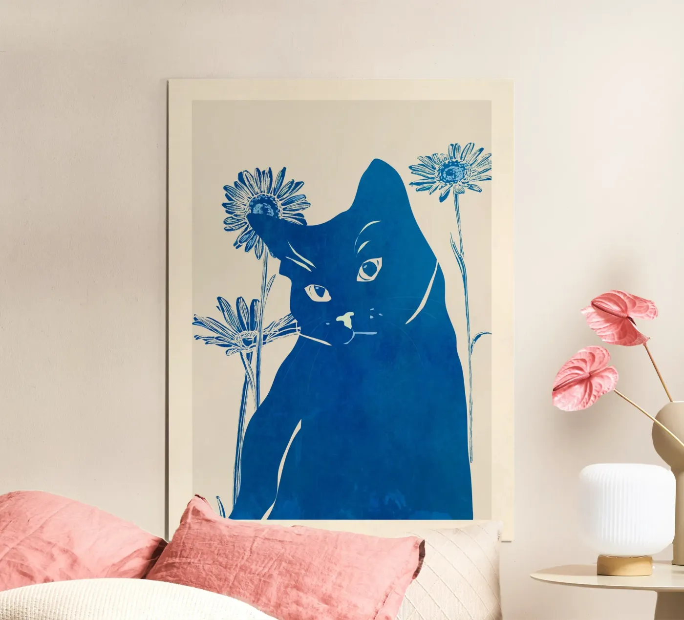 Chat bleu poster de ThingDesign