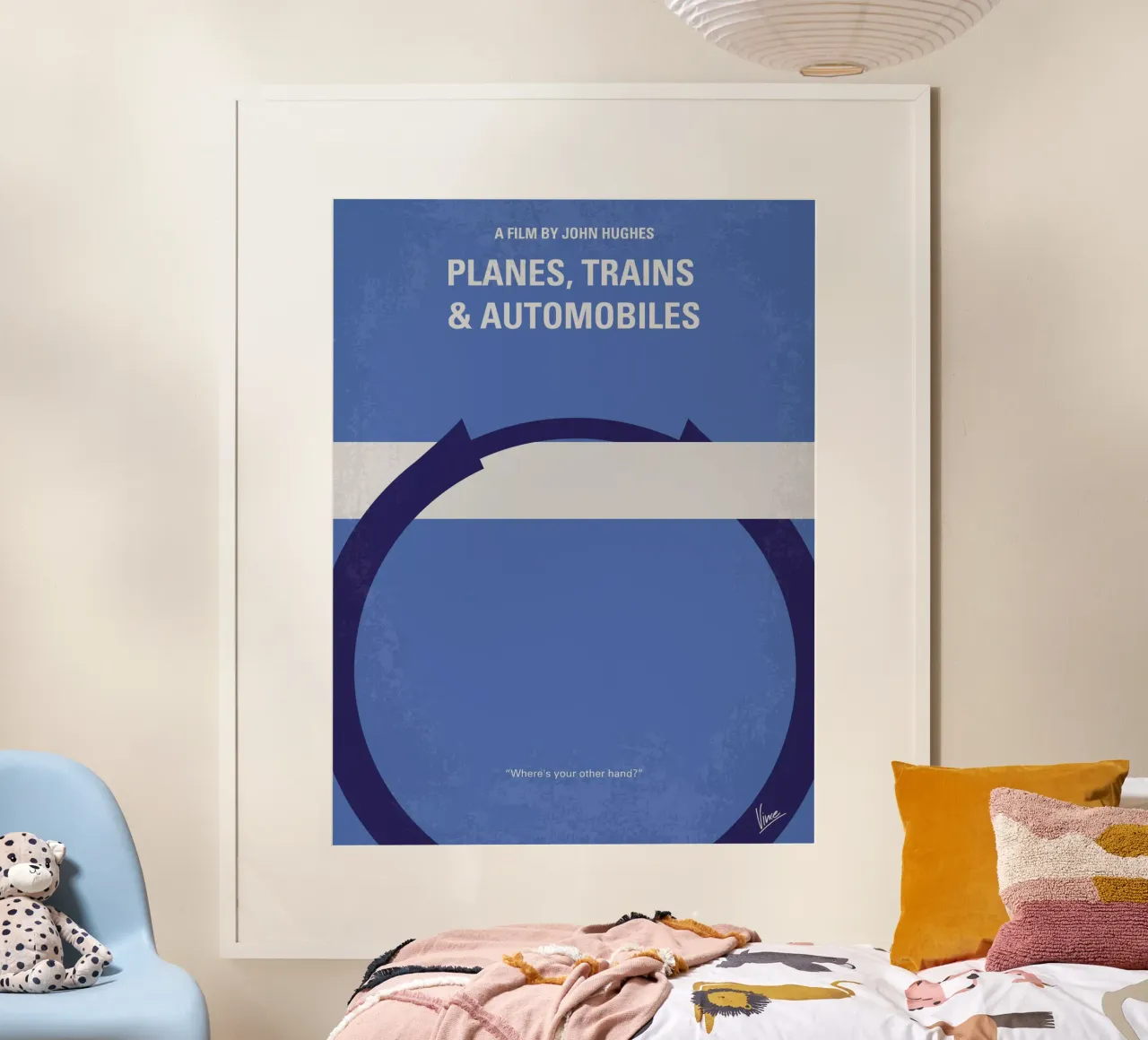 No376 My Planes Trains and Automobiles minimal movie poster carta hahnemühle da Chungkong