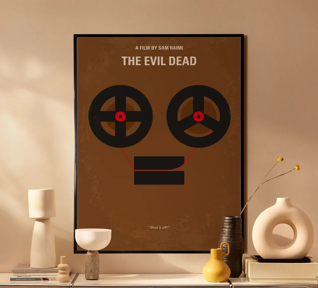 No380 My The Evil Dead minimal movie poster carta hahnemühle da Chungkong