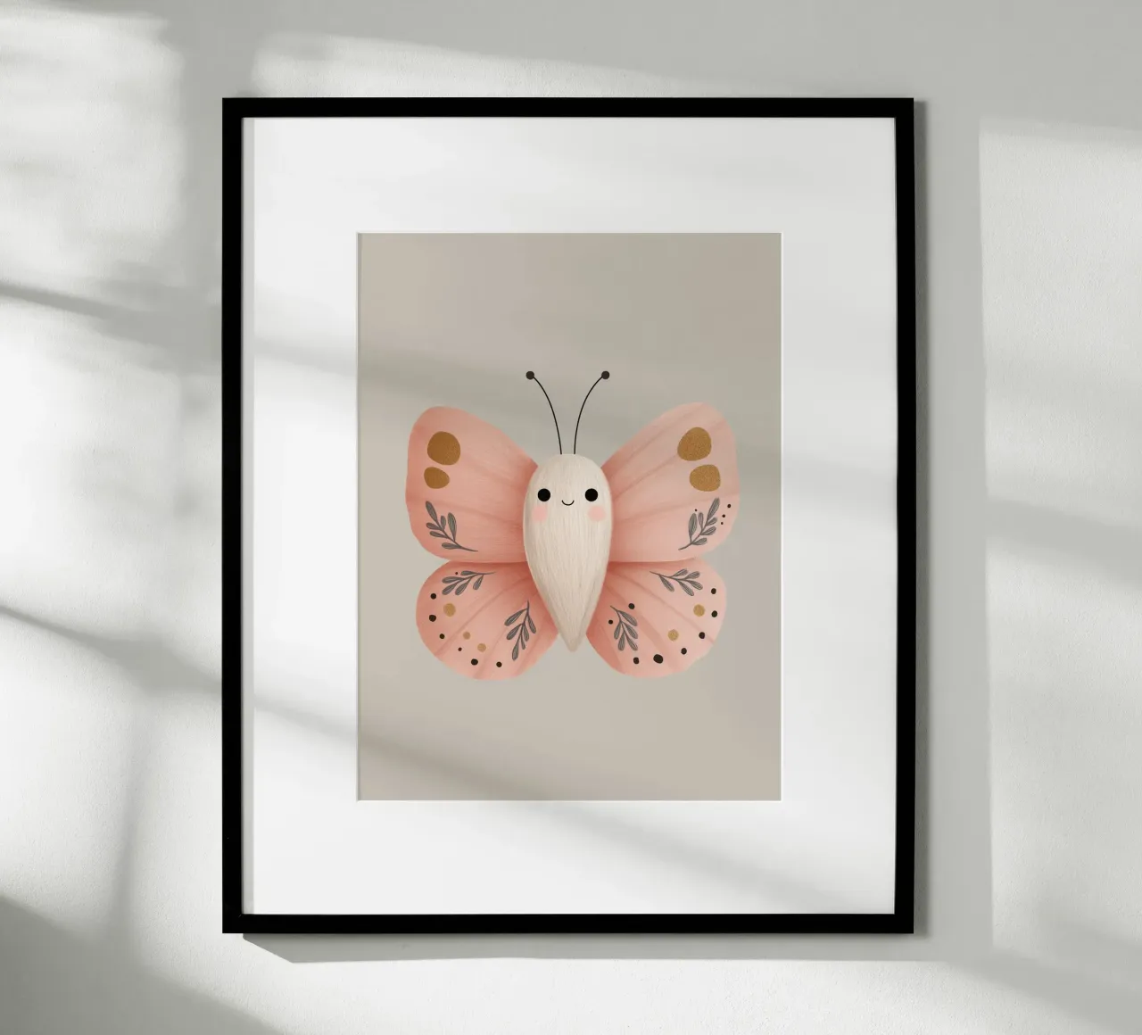 Farfalla Soft Blush poster da Lille Verden