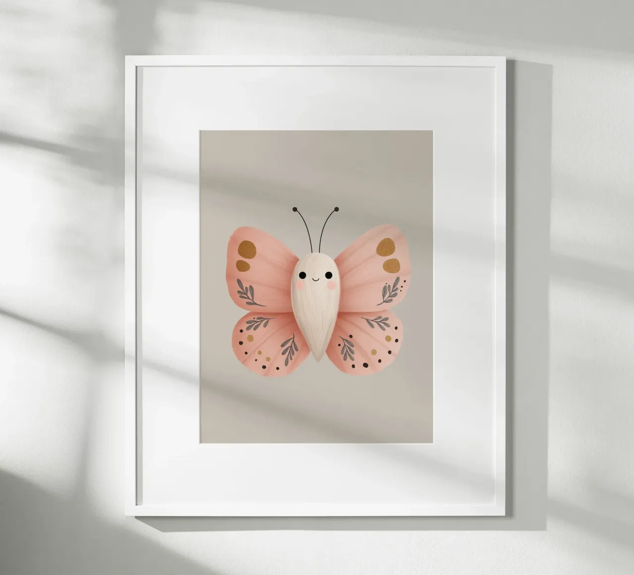 Farfalla Soft Blush poster da Lille Verden