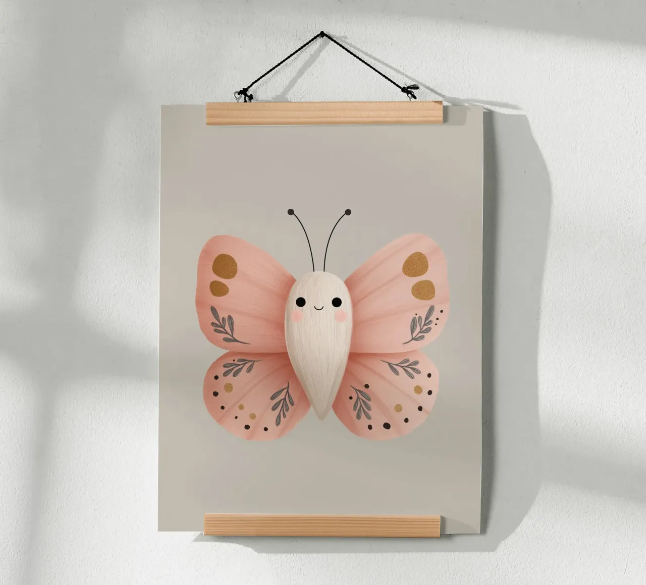 Farfalla Soft Blush poster da Lille Verden