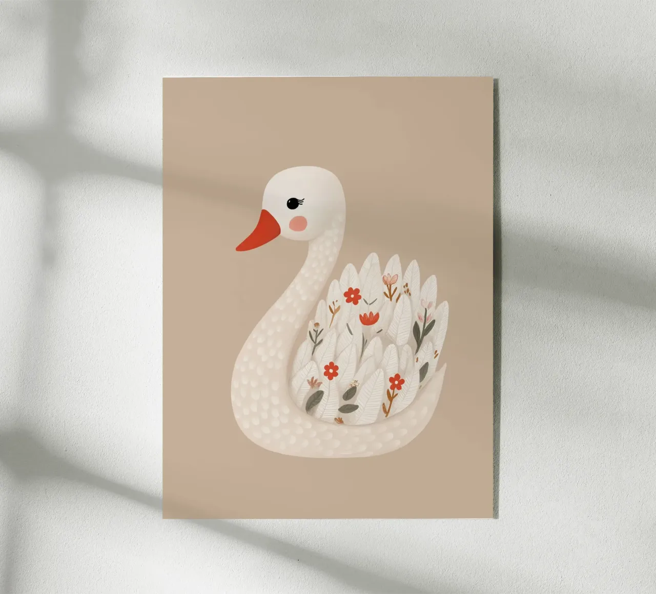 Floral Swan plexiglass da Lille Verden