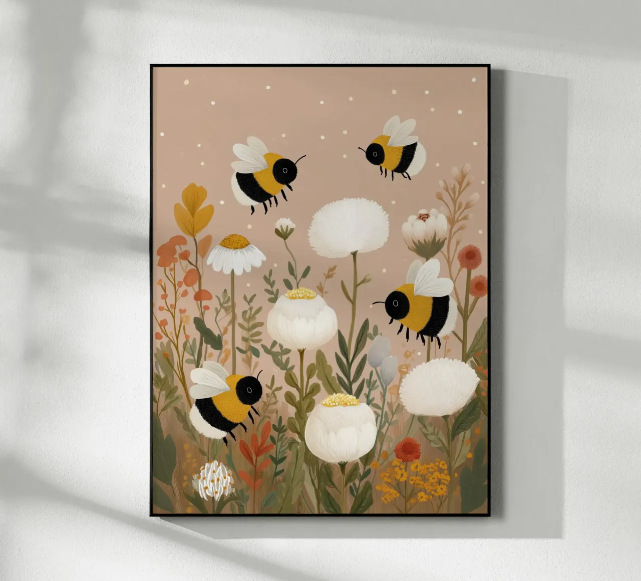 Api indaffarate in fiore plexiglass da Lille Verden