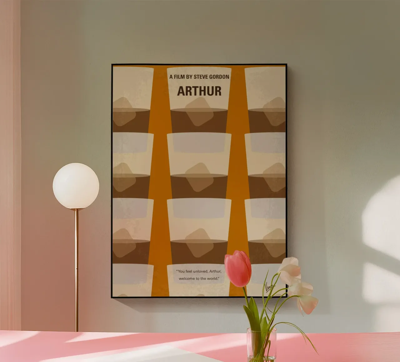 No383 My Arthur minimal movie poster plexiglass da Chungkong