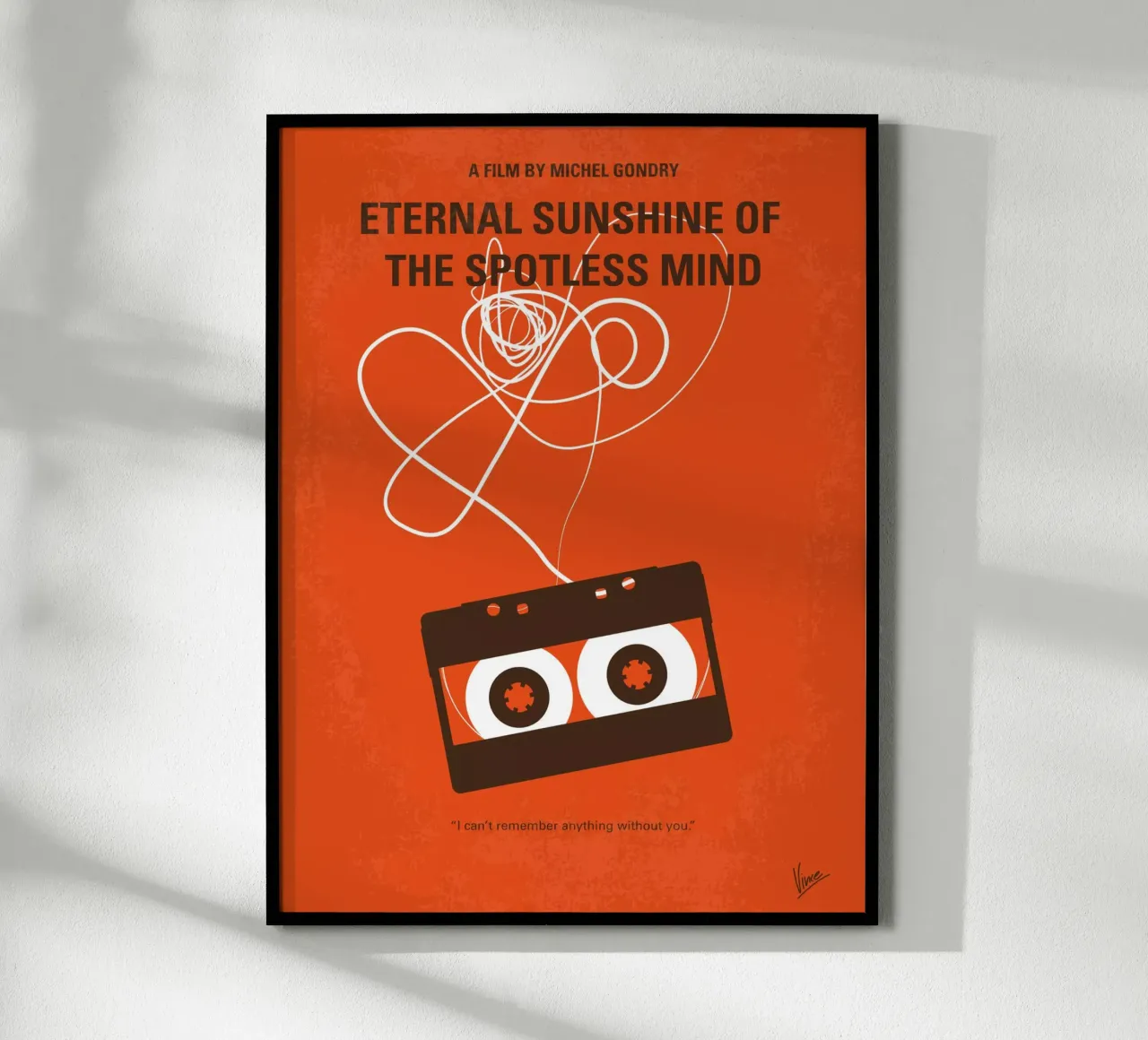 No384 My Eternal Sunshine of the Spotless Mind minimal movie carta hahnemühle da Chungkong