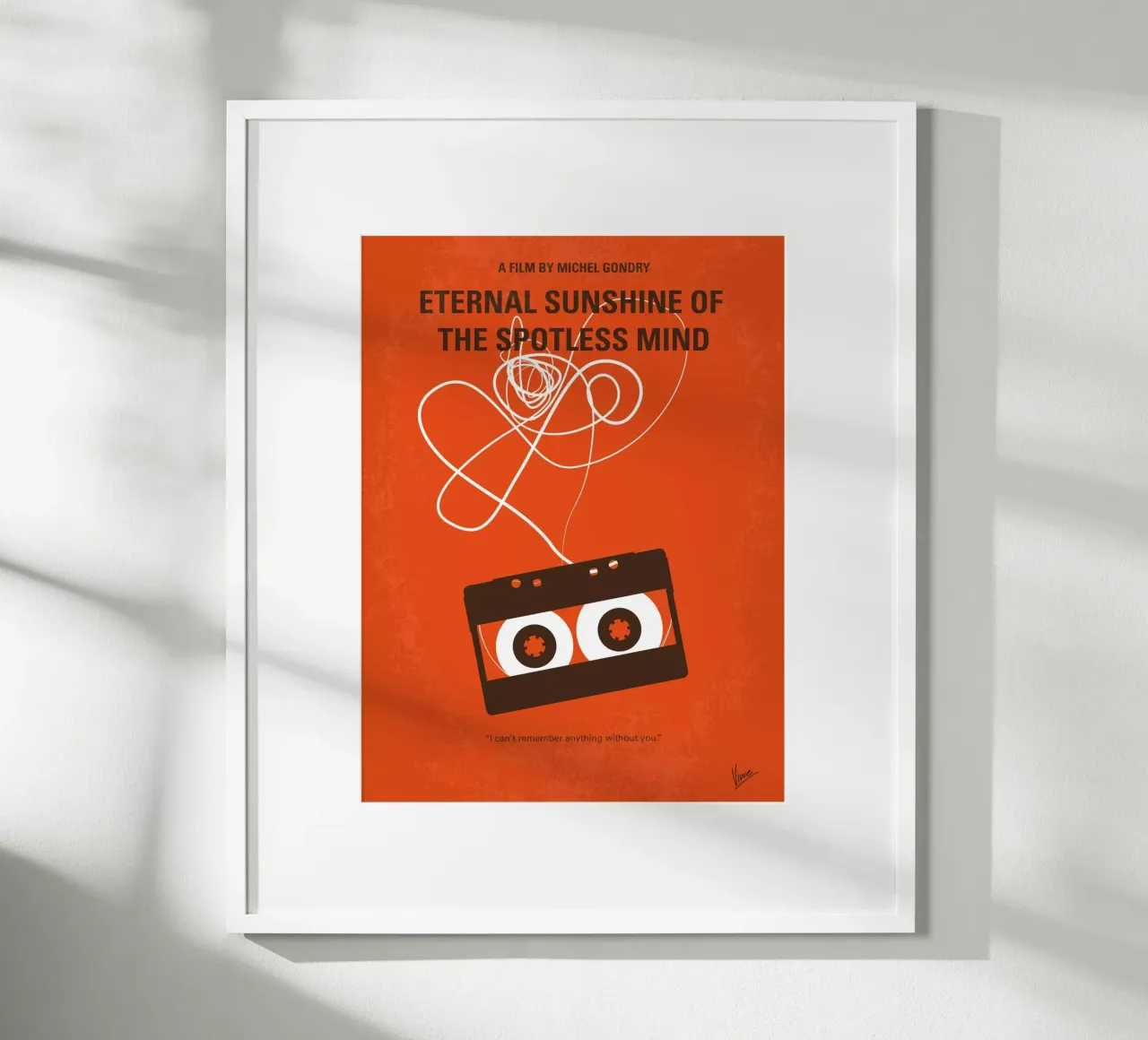 No384 My Eternal Sunshine of the Spotless Mind minimal movie carta hahnemühle da Chungkong