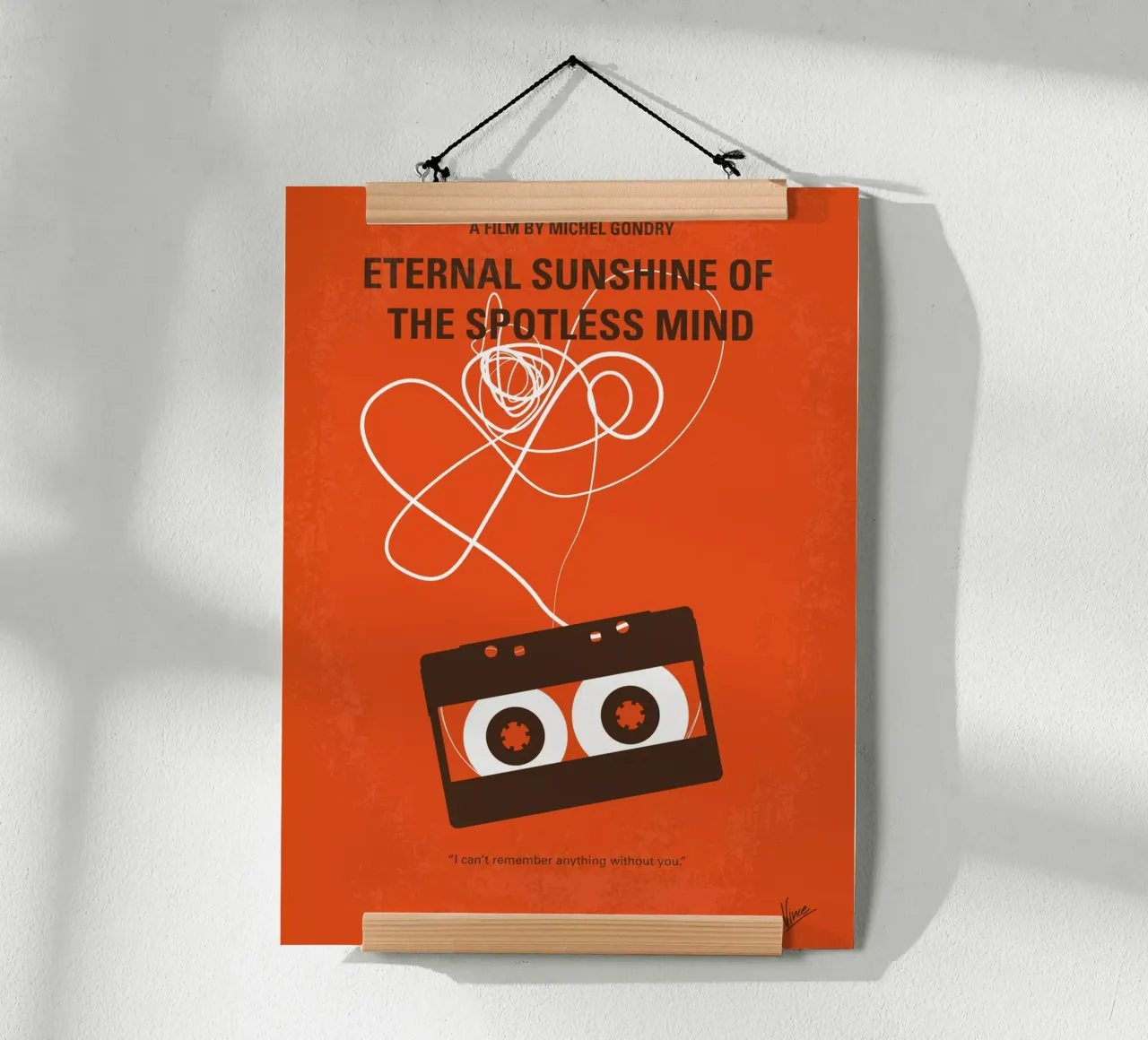 No384 My Eternal Sunshine of the Spotless Mind minimal movie carta hahnemühle da Chungkong