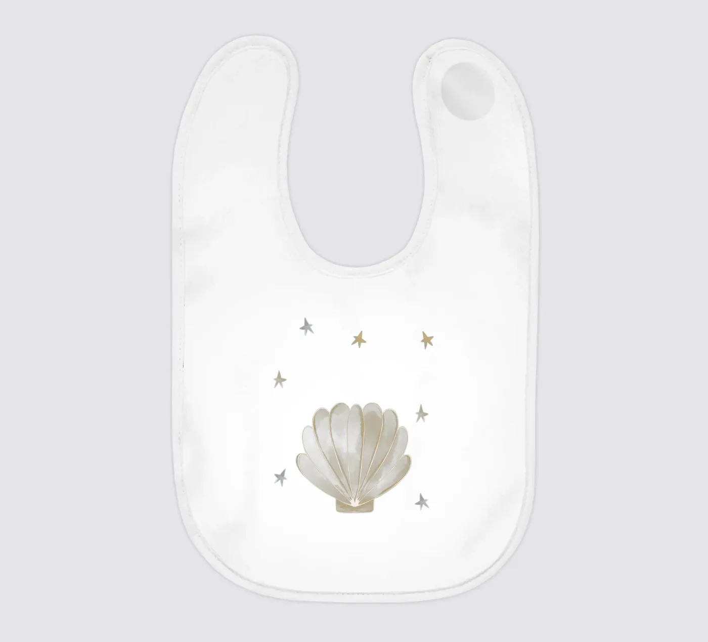 Yellow Seashell bavoir de Menina Lisboa