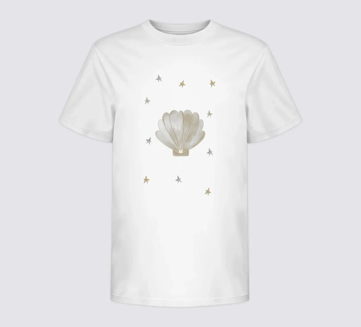Yellow Seashell t-shirt bambini da Menina Lisboa