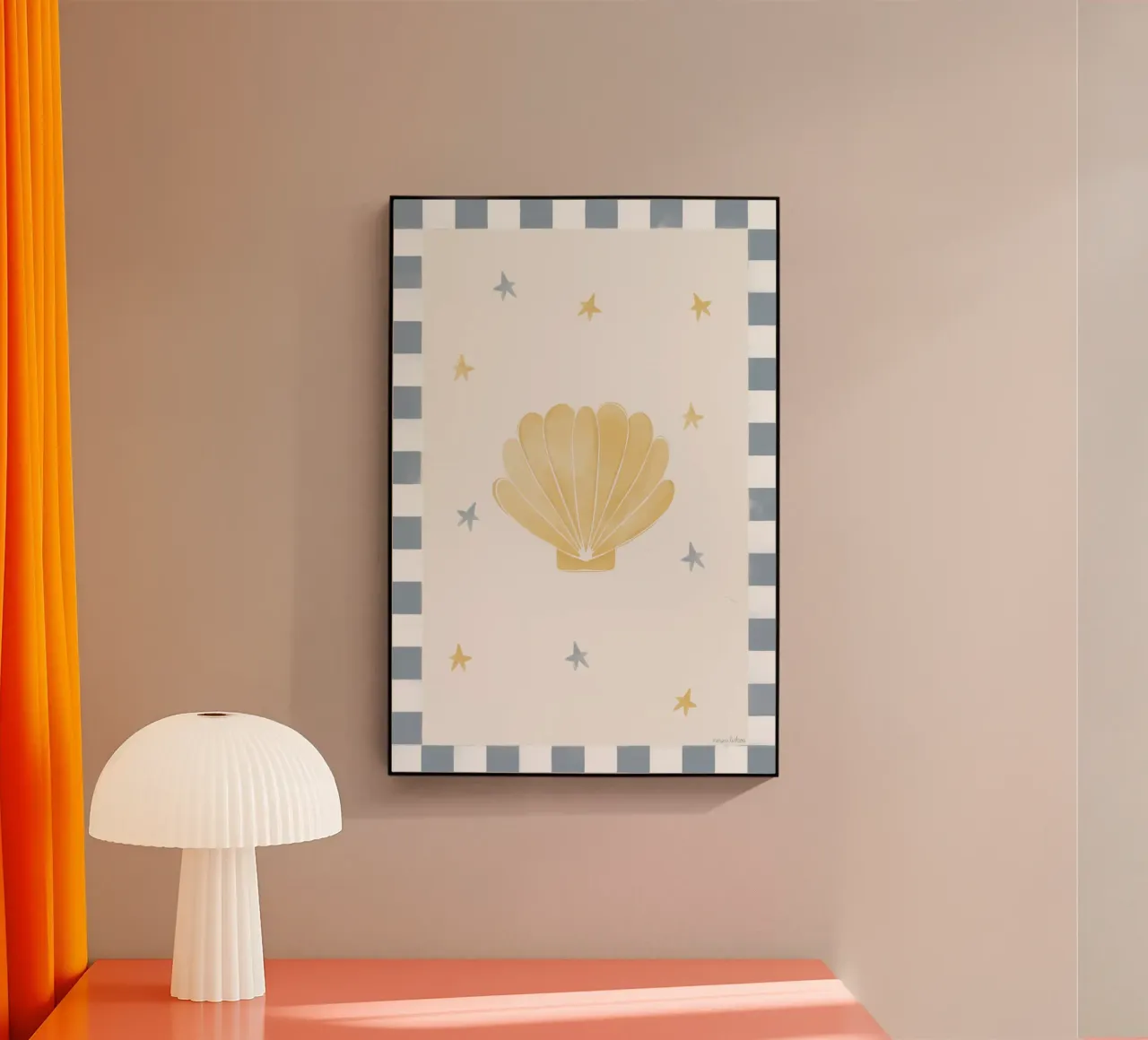 Yellow Seashell plexiglass da Menina Lisboa