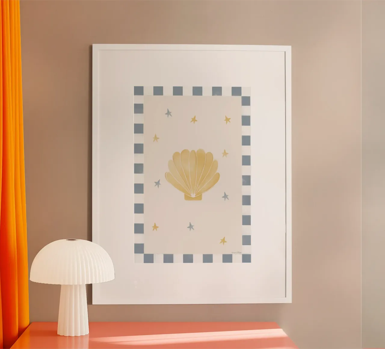 Yellow Seashell poster da Menina Lisboa