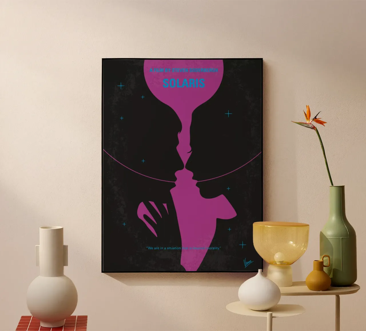 No385 My Solaris minimal movie poster plexiglass da Chungkong