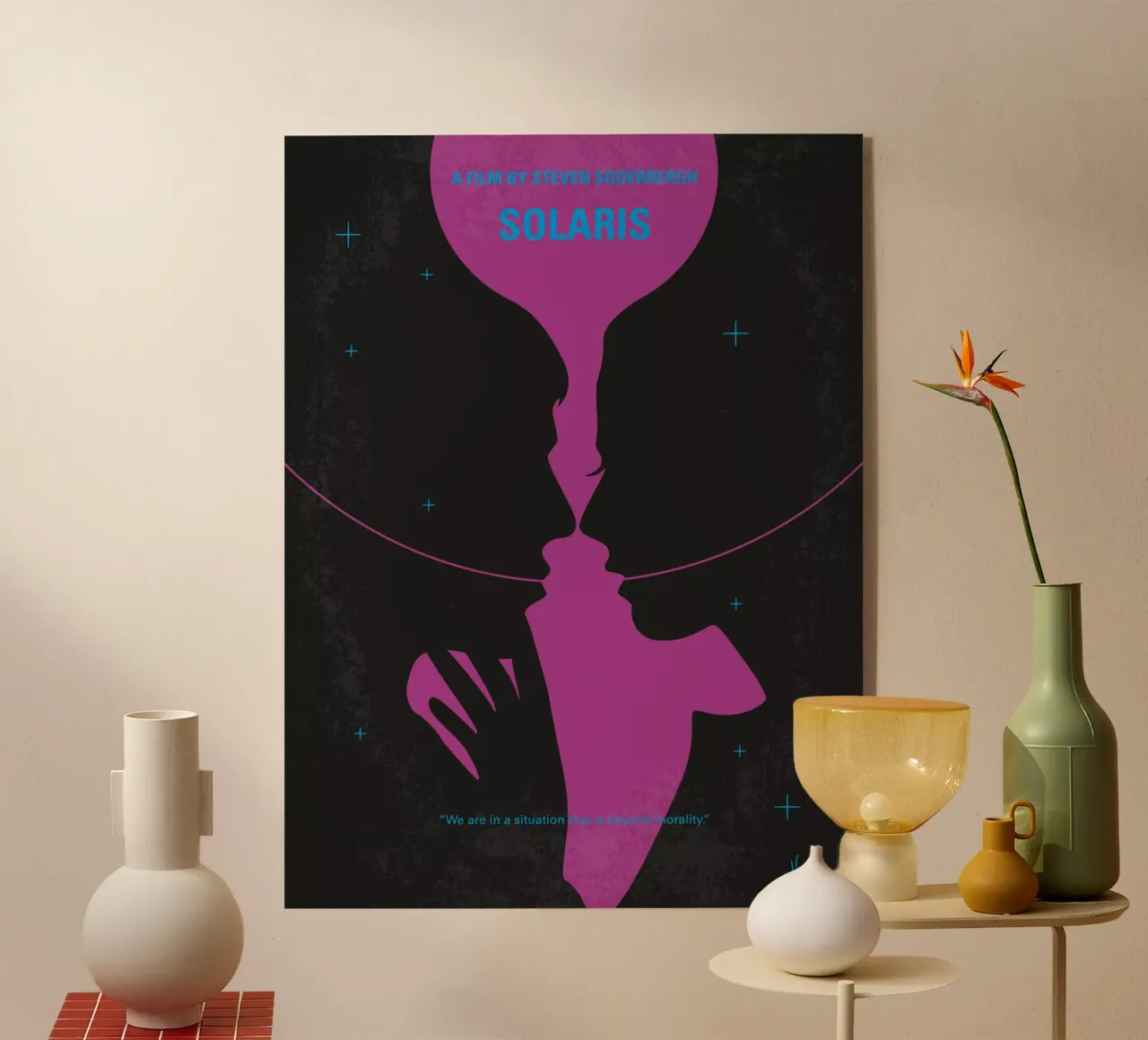 No385 My Solaris minimal movie poster plexiglass da Chungkong