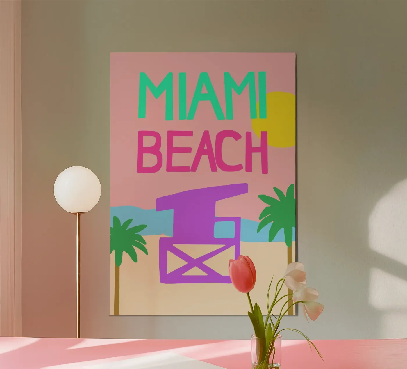 Miami Beach poster da SanniBee.
