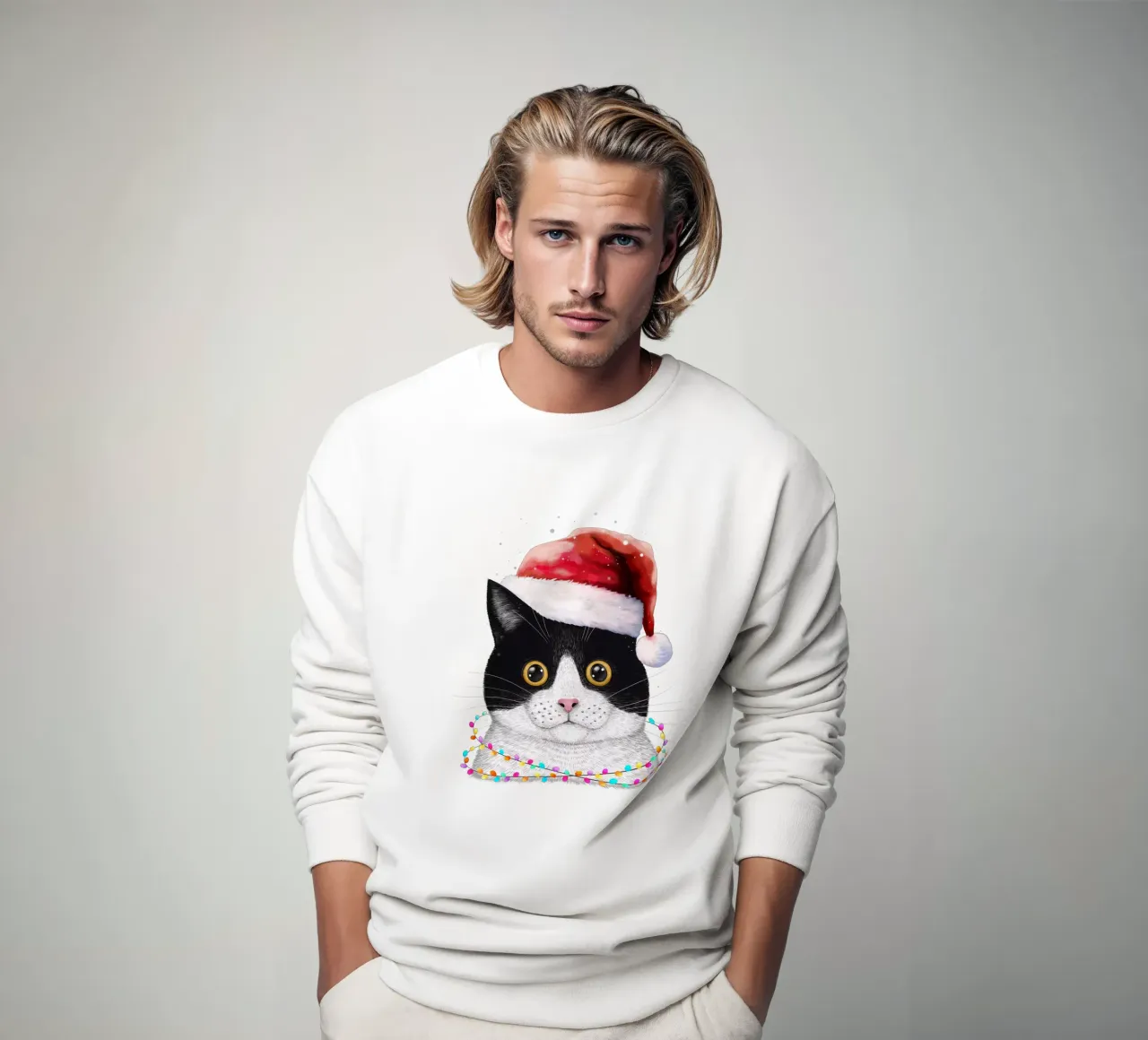 Santa cat felpa da valeriyakorenkova