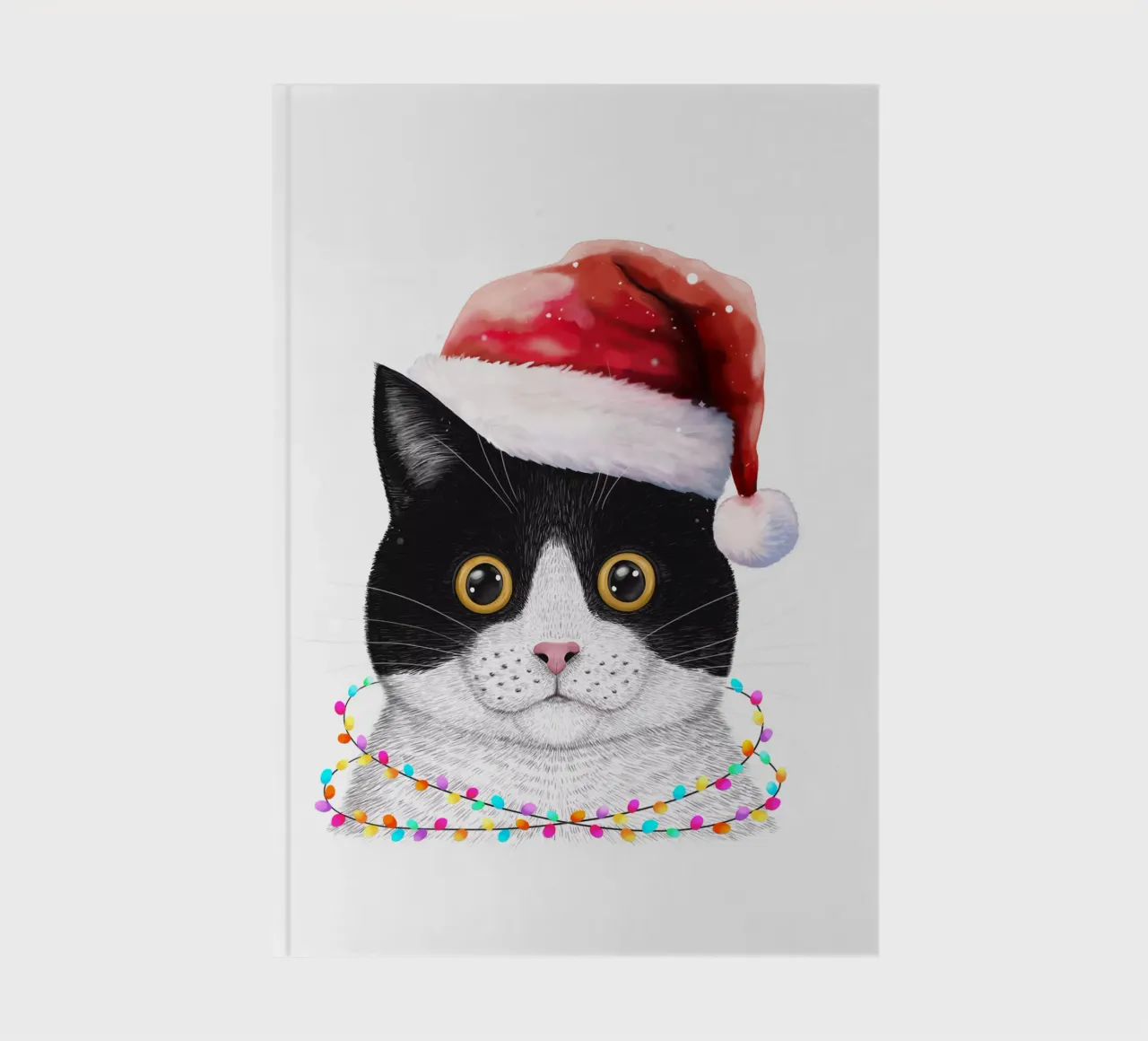 Santa cat notebook by valeriyakorenkova