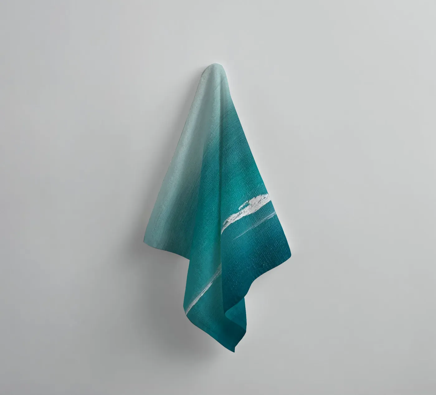 Waves like Clouds towel by Alex Blaschke
