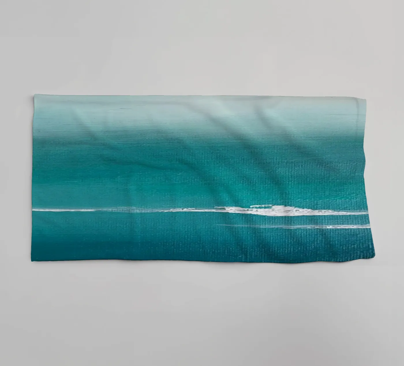 Waves like Clouds towel by Alex Blaschke
