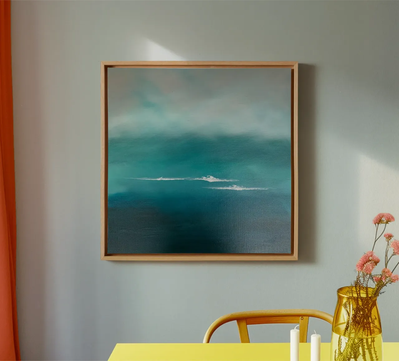 Waves like Clouds canvas by Alex Blaschke