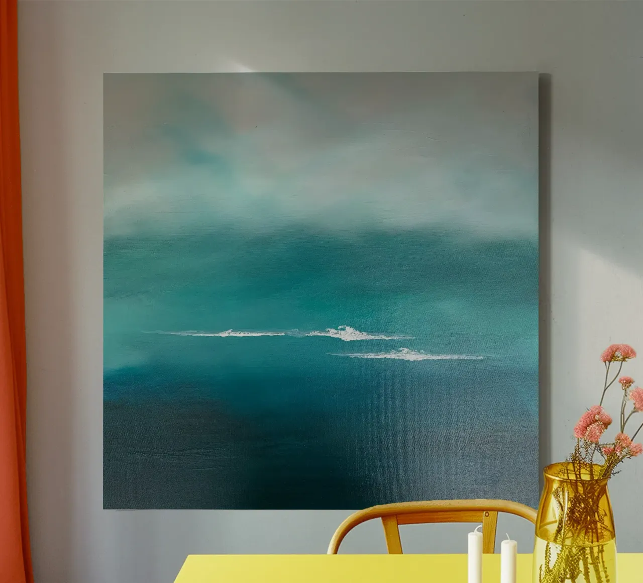 Waves like Clouds canvas by Alex Blaschke