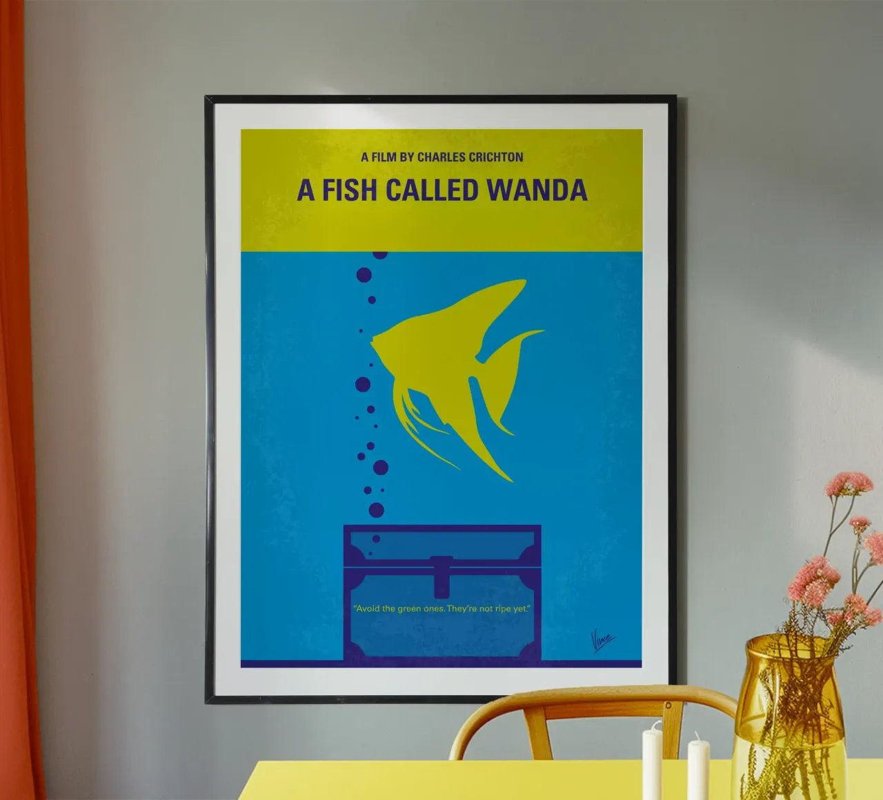 No389 My A Fish Called Wanda minimal movie poster poster da Chungkong