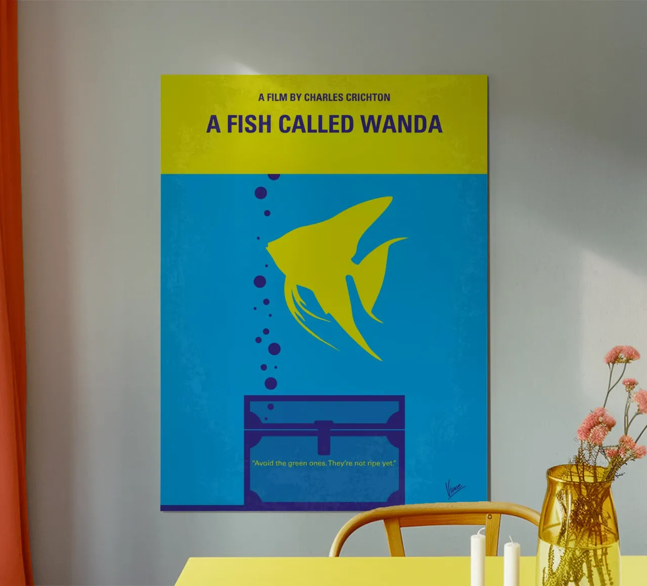 No389 My A Fish Called Wanda minimal movie poster poster da Chungkong