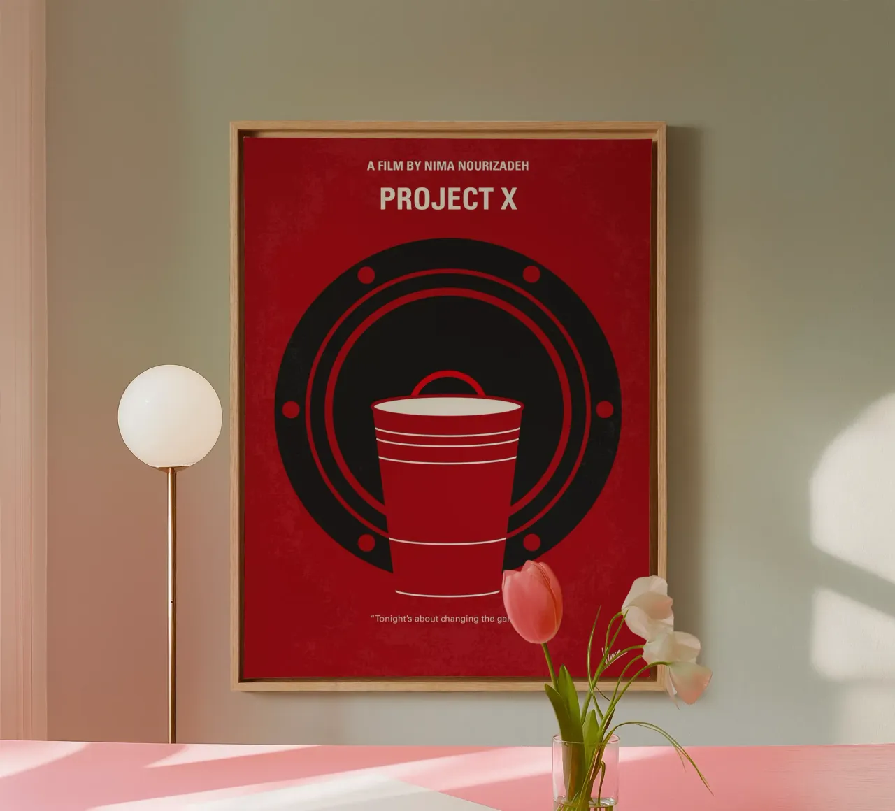 No393 My PROJECT X minimal movie poster tela con Cornice a cassetta da Chungkong