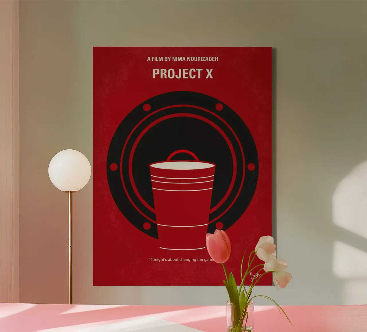 No393 My PROJECT X minimal movie poster tela con Cornice a cassetta da Chungkong