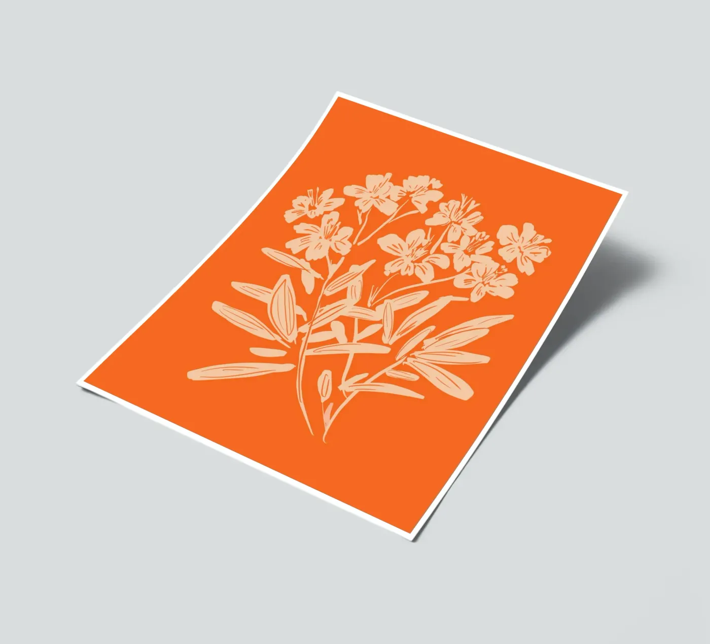 Orange Bloom sticker sheet by ThingDesign