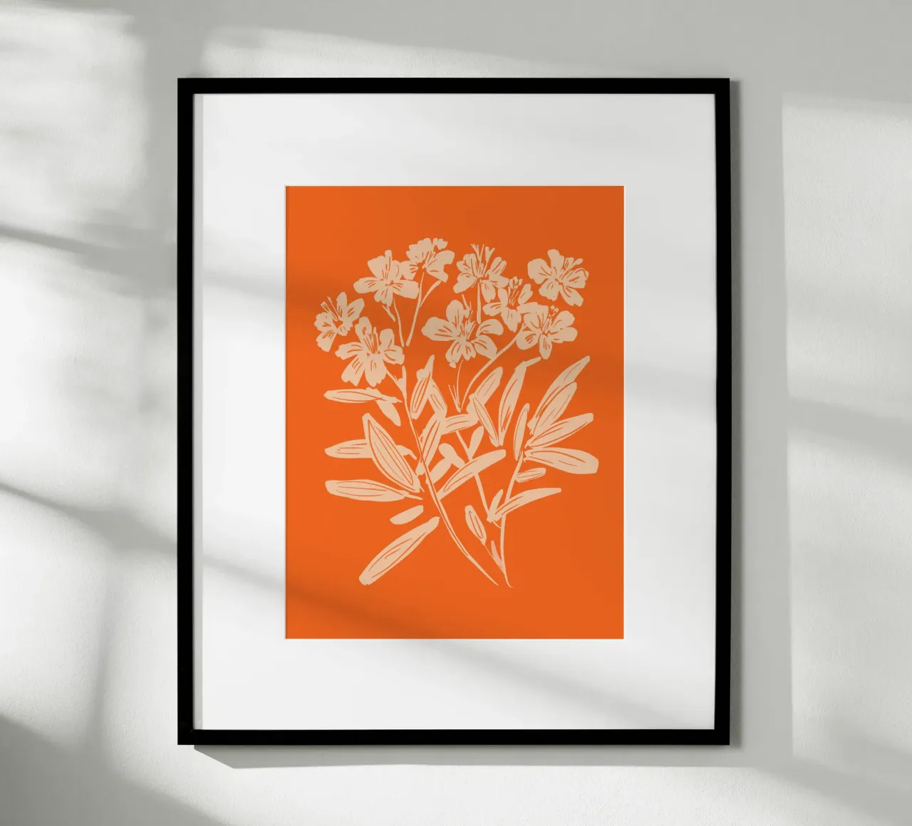 Orange Bloom poster by ThingDesign