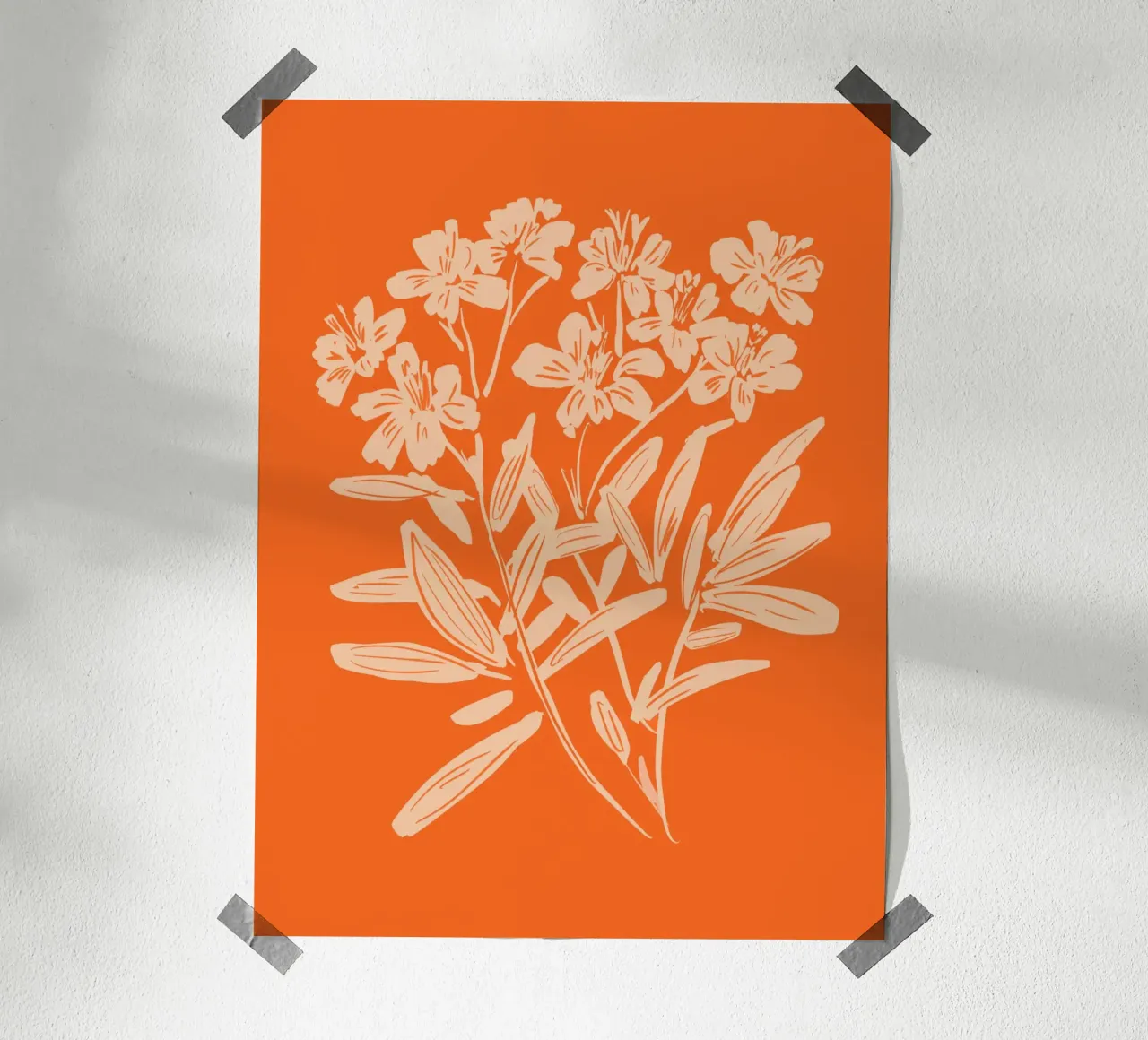 Orange Bloom poster by ThingDesign