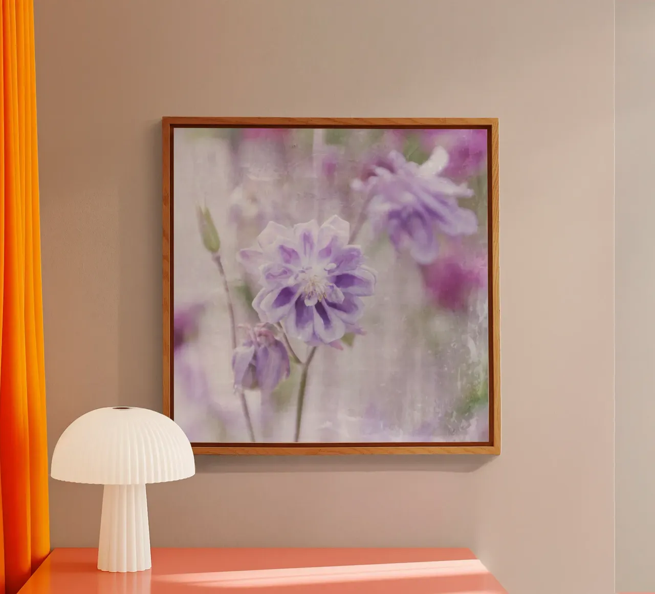 Akelei plexiglass da Visuelle Poesie am Wegesrand