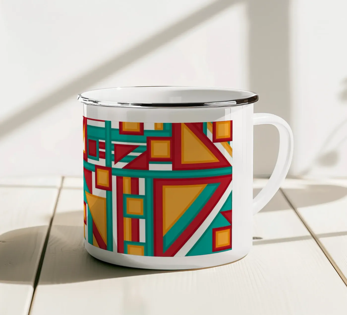 Wait enamel mug by shellybremmer