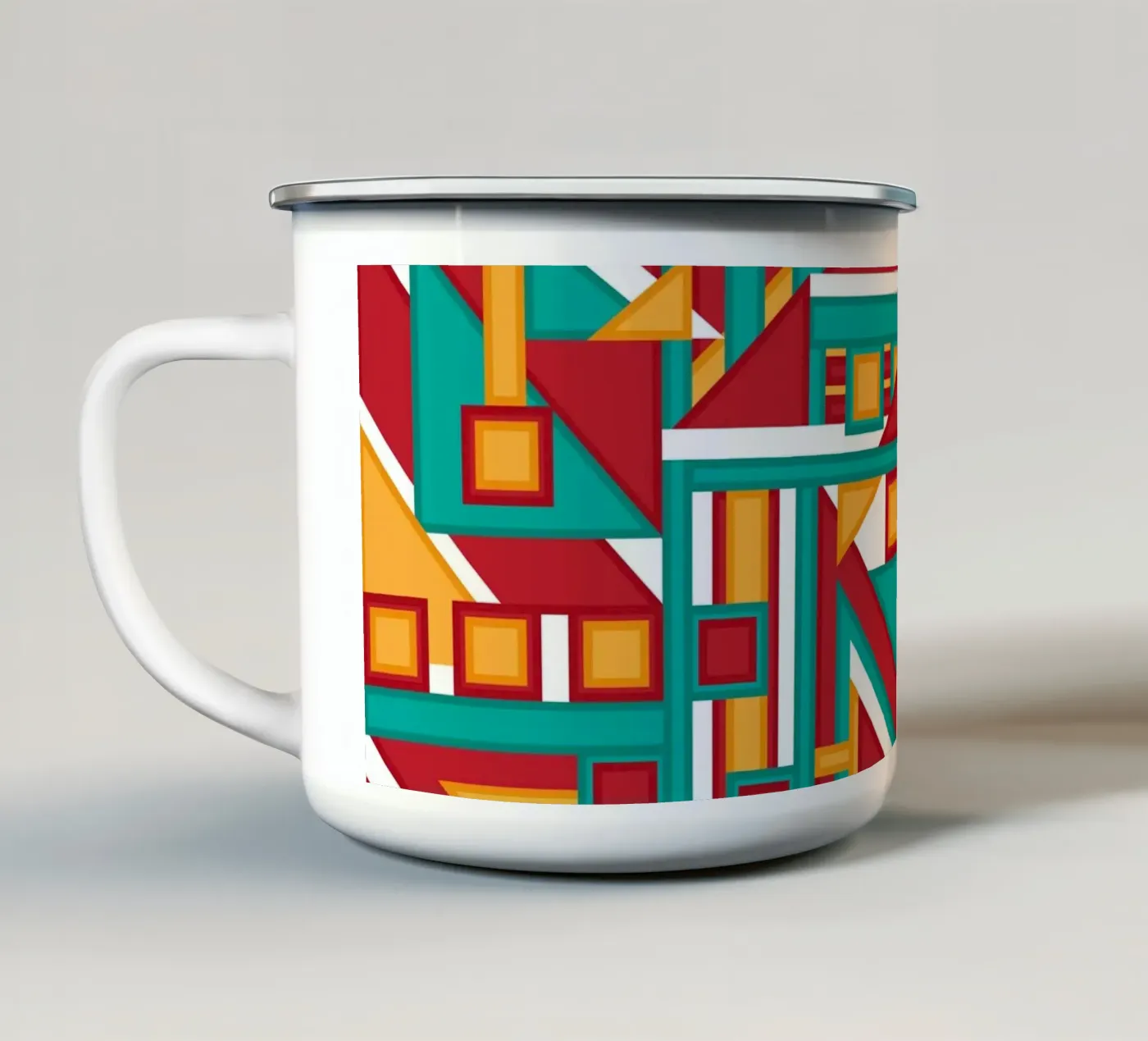 Wait enamel mug by shellybremmer